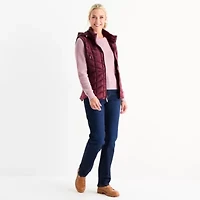 Liz Claiborne Womens Lightweight Puffer Vest