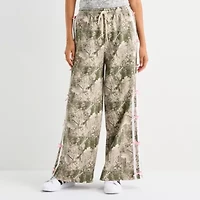Forever 21 Womens Wide Leg Low Rise Juniors Track Pant