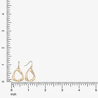 Liz Claiborne Hammered Womens Triangle Drop Earrings