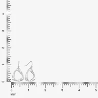 Liz Claiborne Hammered Womens Triangle Drop Earrings