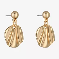 Liz Claiborne Textured Double Womens Drop Earrings