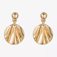 Liz Claiborne Textured Double Womens Drop Earrings