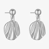 Liz Claiborne Textured Double Womens Drop Earrings