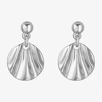 Liz Claiborne Textured Double Womens Drop Earrings