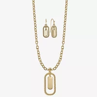 Liz Claiborne Orbital Pendant Necklace & Drop Earring Womens 2-pc. Jewelry Set