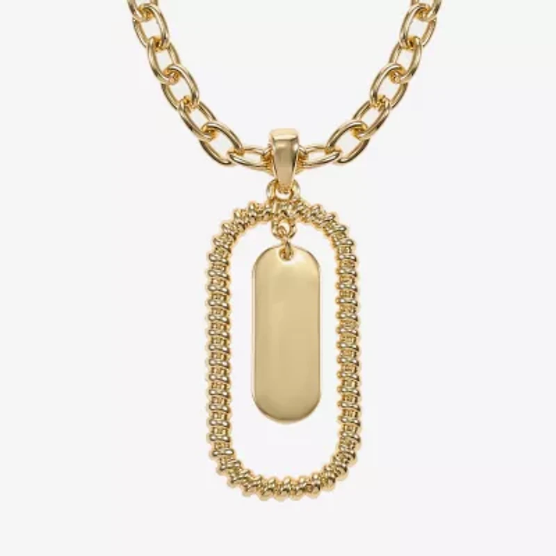 Liz Claiborne Orbital Pendant Necklace & Drop Earring Womens 2-pc. Jewelry Set