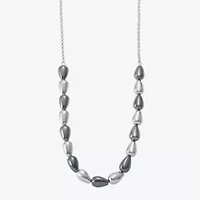 Liz Claiborne Two Tone Beaded Womens Inch Collar Necklace