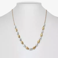 Liz Claiborne Two Tone Beaded Womens Inch Collar Necklace
