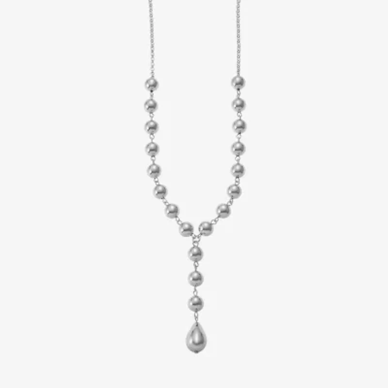 Liz Claiborne Beaded Womens 17 Inch Y Necklace