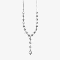 Liz Claiborne Beaded Womens 17 Inch Y Necklace