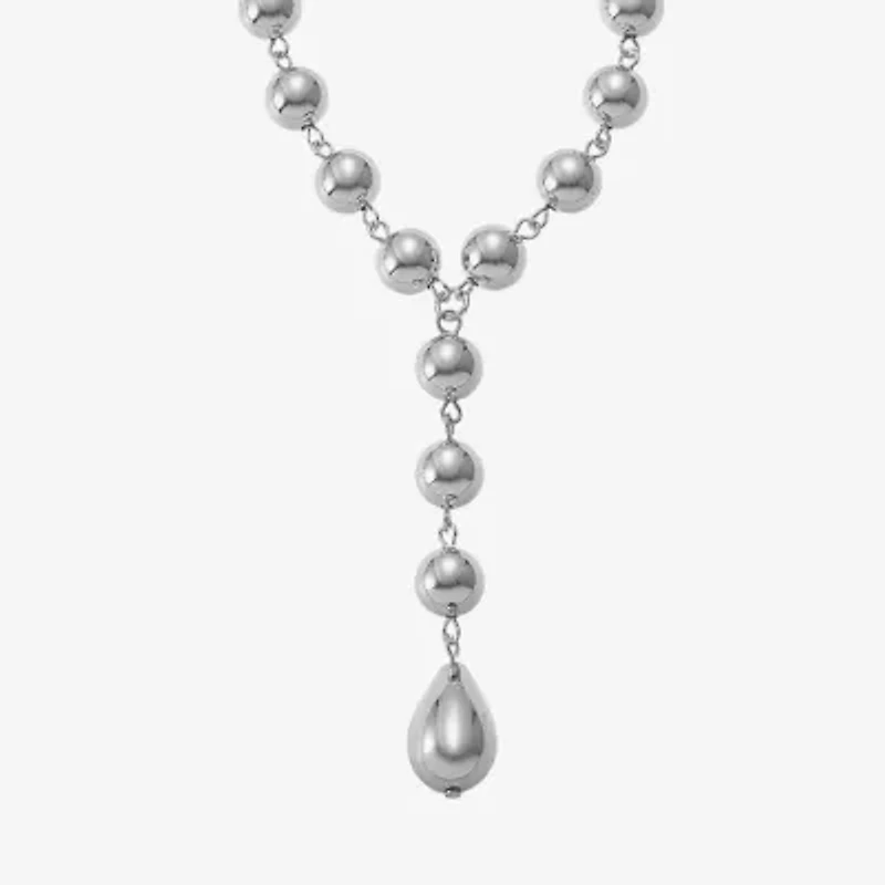 Liz Claiborne Beaded Womens 17 Inch Y Necklace