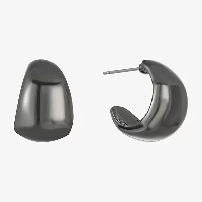 Liz Claiborne Huggie Womens 16.6mm Hypoallergenic Hoop Earrings