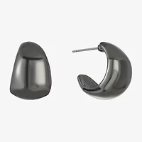 Liz Claiborne Huggie Womens 16.6mm Hypoallergenic Hoop Earrings