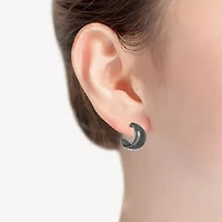 Liz Claiborne Huggie Womens 16.6mm Hypoallergenic Hoop Earrings