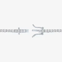 Diamond Addiction Si2-I1, G-H Womens White Diamond Sterling Silver 17 Inch Tennis Necklace