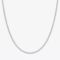 Diamond Addiction Si2-I1, G-H Womens White Diamond Sterling Silver 17 Inch Tennis Necklace