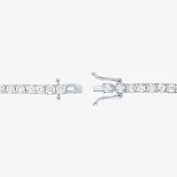 G-H, Si2-I1 Womens 5 CT. T.W. Lab Grown White Diamond Sterling Silver Round 7.25 Inch Tennis Bracelet