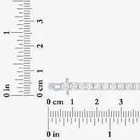 G-H, Si2-I1 Womens 5 CT. T.W. Lab Grown White Diamond Sterling Silver Round 7.25 Inch Tennis Bracelet