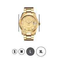 JBW Bond Mens Diamond-Accent Gold-Tone Stainless Steel Watch J6311A
