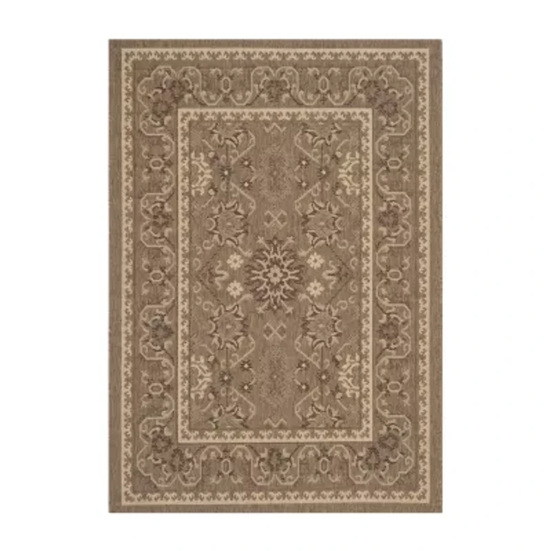 Safavieh Courtyard Collection Ilija Oriental Indoor/Outdoor Area Rug