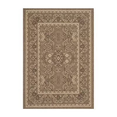 Safavieh Courtyard Collection Ilija Oriental Indoor/Outdoor Area Rug