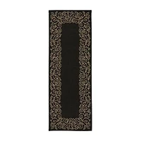 Safavieh Courtyard Collection Kiaran Floral Indoor/Outdoor Runner Rug