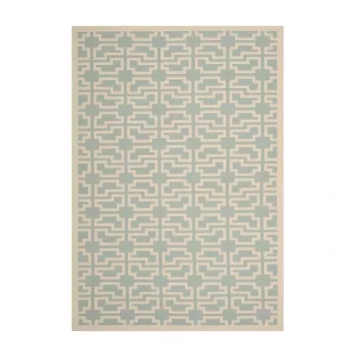 Safavieh Courtyard Collection Eddie Geometric Indoor/Outdoor Area Rug