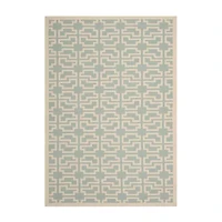 Safavieh Courtyard Collection Eddie Geometric Indoor/Outdoor Area Rug