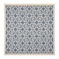 Safavieh Courtyard Collection Eddie Geometric Indoor/Outdoor Square Area Rug