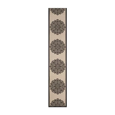 Safavieh Courtyard Collection Kimberly Oriental Indoor/Outdoor Runner Rug