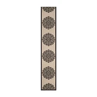 Safavieh Courtyard Collection Kimberly Oriental Indoor/Outdoor Runner Rug