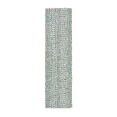 Safavieh Courtyard Collection Elena Geometric Indoor/Outdoor Runner Rug