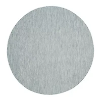 Safavieh Courtyard Collection Flora Geometric Indoor/Outdoor Round Area Rug