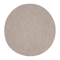 Safavieh Courtyard Collection Flora Geometric Indoor/Outdoor Round Area Rug