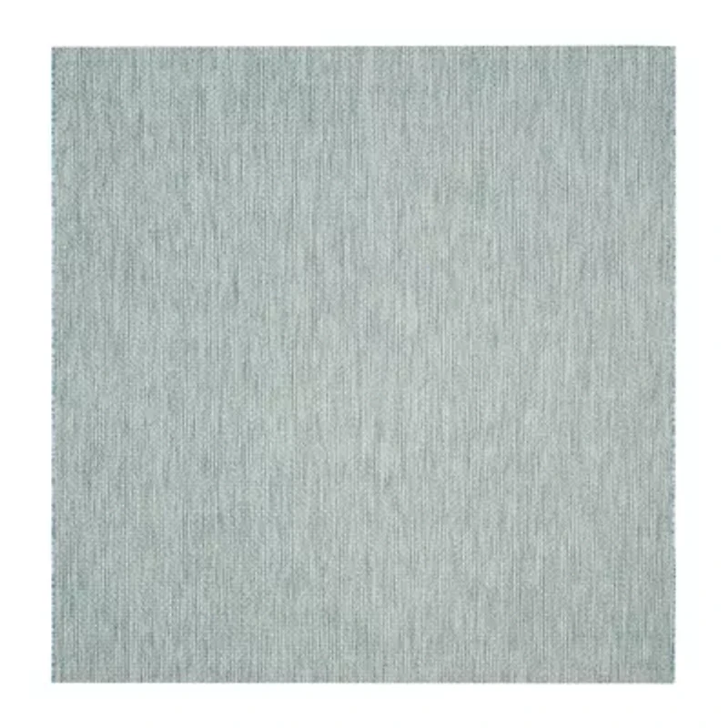Safavieh Courtyard Collection Flora Geometric Indoor/Outdoor Square Area Rug