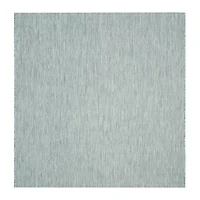 Safavieh Courtyard Collection Flora Geometric Indoor/Outdoor Square Area Rug