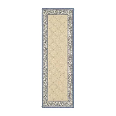 Safavieh Courtyard Collection Frona Oriental Indoor/Outdoor Runner Rug
