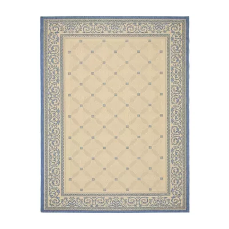 Safavieh Courtyard Collection Frona Oriental Indoor/Outdoor Square Area Rug