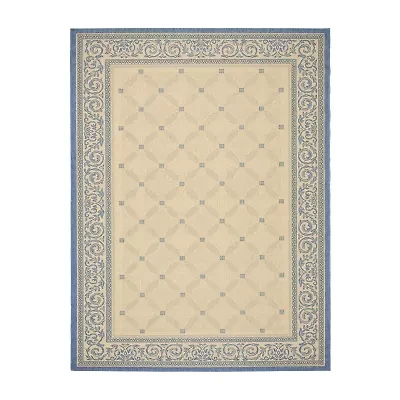 Safavieh Courtyard Collection Frona Oriental Indoor/Outdoor Square Area Rug