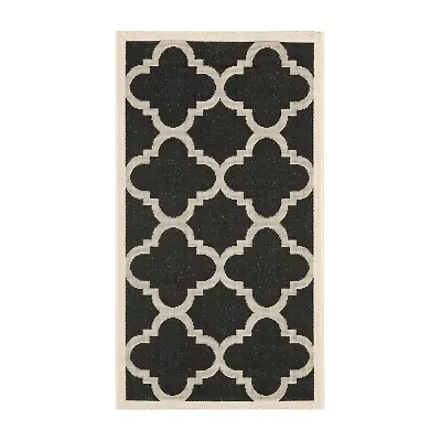 Safavieh Courtyard Collection Gina Geometric Indoor/Outdoor Area Rug