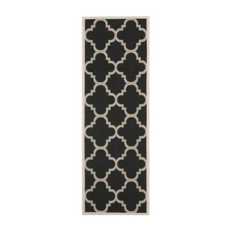 Safavieh Courtyard Collection Gina Geometric Indoor/Outdoor Runner Rug