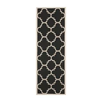 Safavieh Courtyard Collection Gina Geometric Indoor/Outdoor Runner Rug