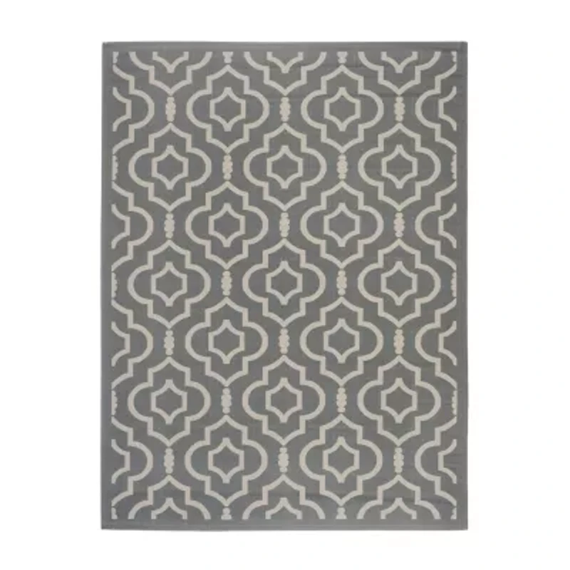 Safavieh Courtyard Collection Meryll Geometric Indoor/Outdoor Area Rug