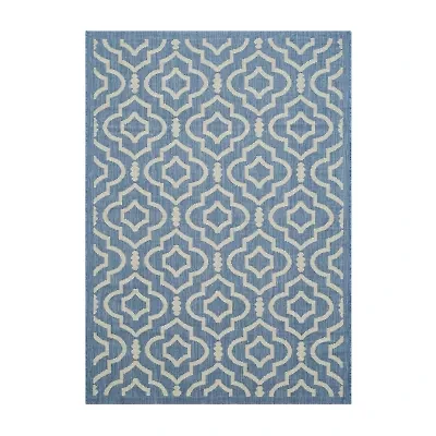 Safavieh Courtyard Collection Meryll Geometric Indoor/Outdoor Area Rug