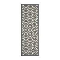 Safavieh Courtyard Collection Meryll Geometric Indoor/Outdoor Runner Rug