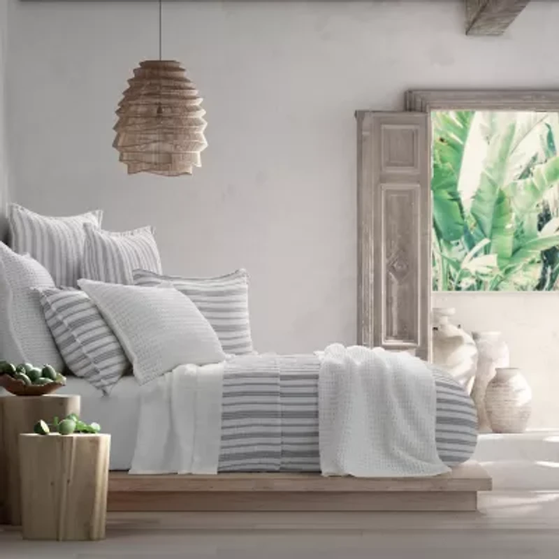 Queen Street Crystal Cove Stripes Coverlet
