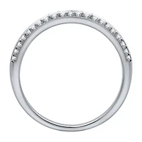 Signature By Modern Bride Womens 1 1/2 CT. T.W. Natural Diamond 14K White Gold Pear Side Stone Halo Bridal Set