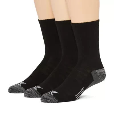 Xersion Running Mens 3 Pair Crew Socks