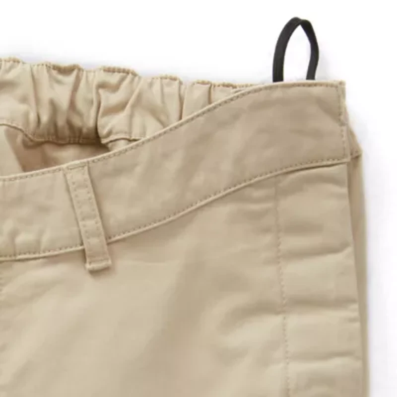 St. John's Bay Seated Chino Mens Adaptive Adjustable Features Easy-on + Easy-off Regular Fit Flat Front Pant