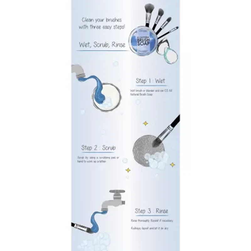 Cinema Secrets Makeup Brush Cleaner And Cleansing Tin